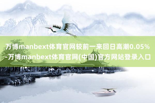 万博manbext体育官网较前一来回日高潮0.05%-万博manbext体育官网(中国)官方网站登录入口