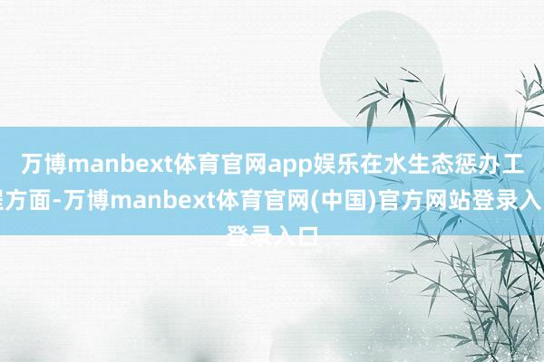 万博manbext体育官网app娱乐在水生态惩办工程方面-万博manbext体育官网(中国)官方网站登录入口