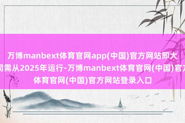 万博manbext体育官网app(中国)官方网站即大型国有保障公司需从2025年运行-万博manbext体育官网(中国)官方网站登录入口