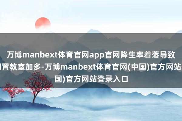 万博manbext体育官网app官网降生率着落导致幼儿园闲置教室加多-万博manbext体育官网(中国)官方网站登录入口